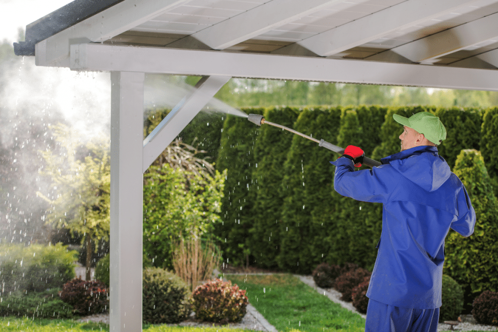 Pressure Washing Winter Haven FL - Professional working on a job site